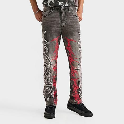 SRJP25126/FRAY PATCH FASHION JEANS