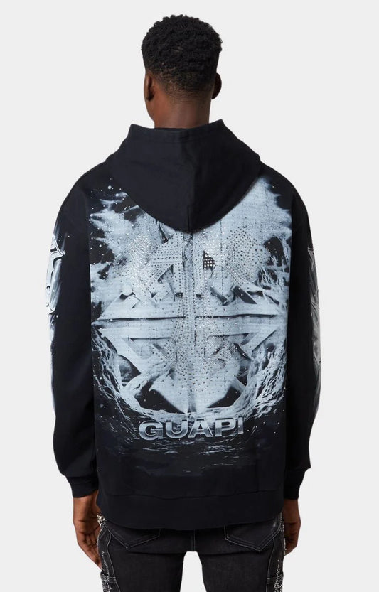GUAPI Hoodie Cross Graphic