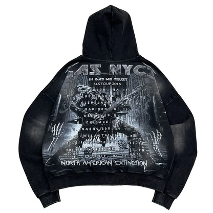 GAS Hoodie Heavy Graphic ZipUp