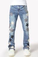 GUAPI Jeans Star Patch Light Wash
