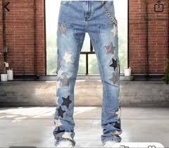 GUAPI Jeans Star Patch Light Wash