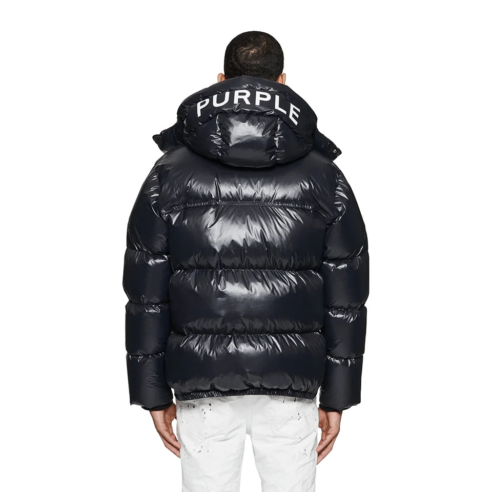 PURPLE Jacket Nylon Puffer Glossy