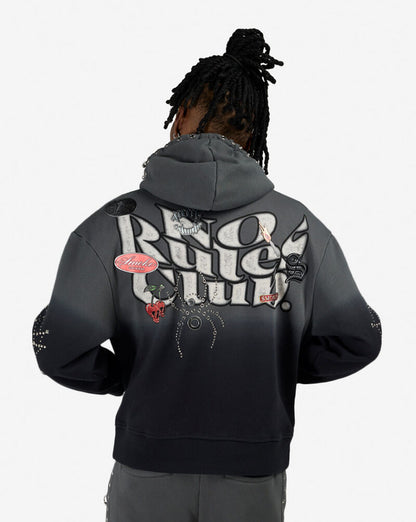 SMOKE RISE Hoodie Graphic ZipUp
