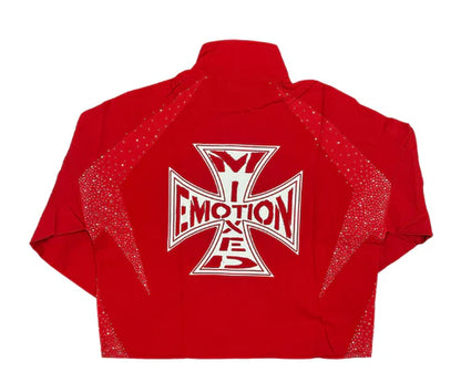 MIXED EMOTIONS Jacket Rhinestone Logo ZipUp