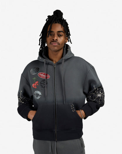 SMOKE RISE Hoodie Graphic ZipUp