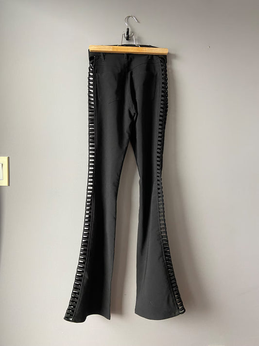 PREME Pants Black Flare Studded