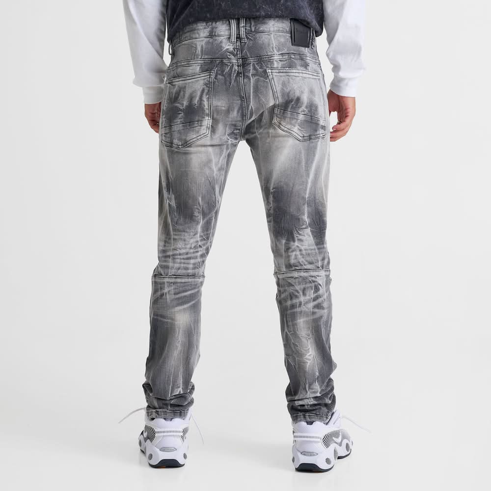Smoke Rise Heavy Whisker Effect Jeans Side View