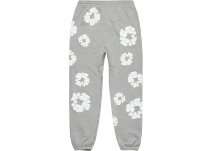 DENIM TEAR Sweatpants Floral Print Washed