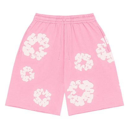 DENIM TEAR Shorts Floral Print