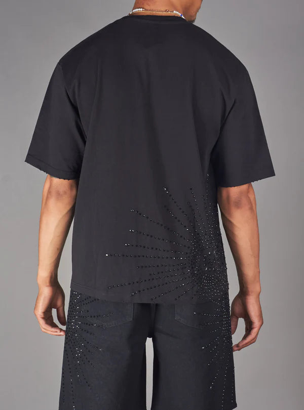 PLTX TShirt Rhinestone Burst