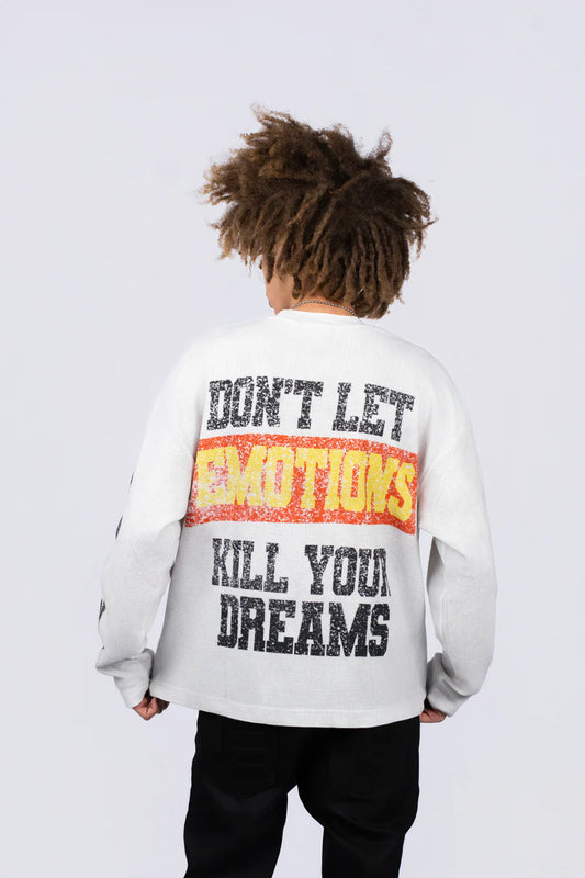 MIXED EMOTIONS Sweatshirt Angel Graphic Typography